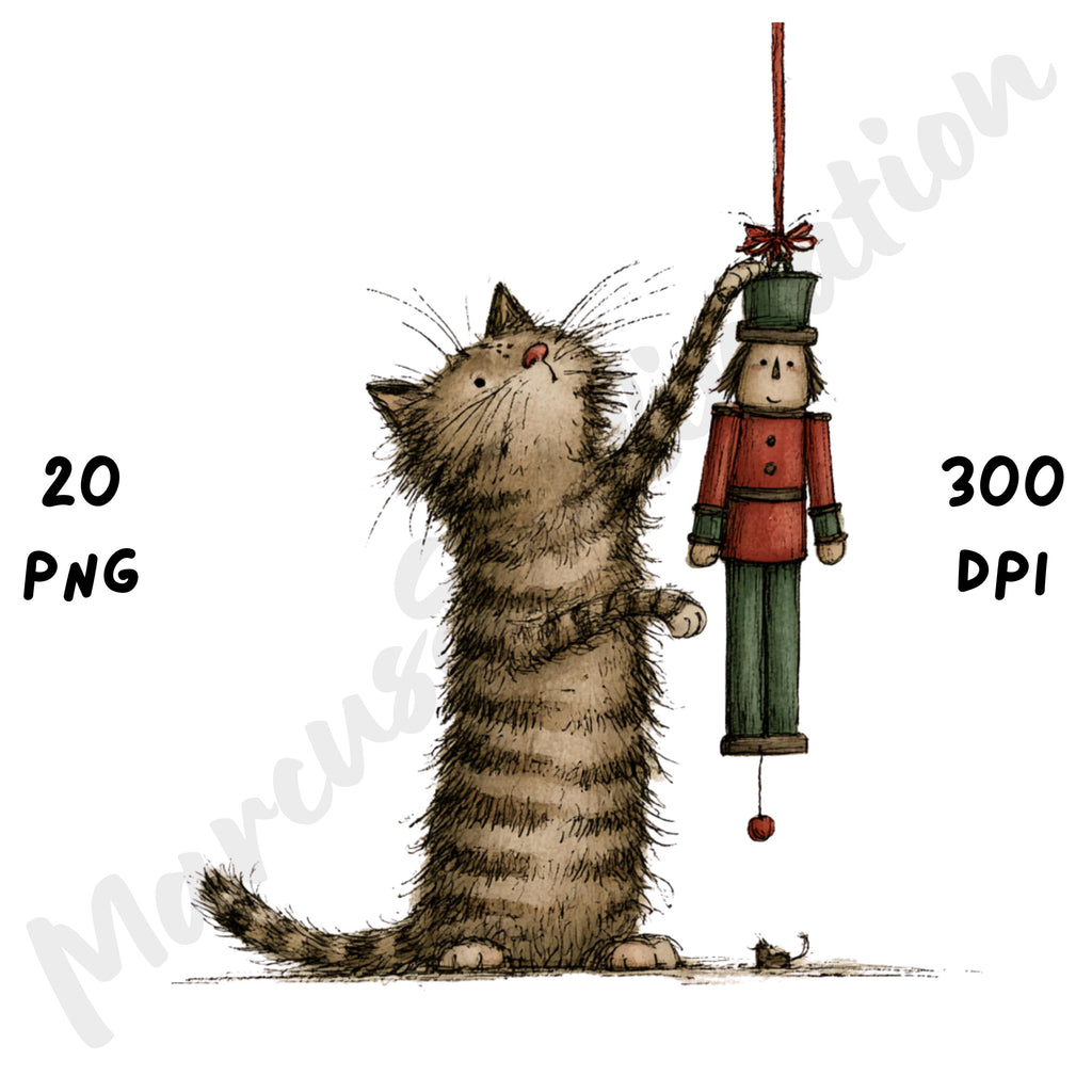 Christmas Cat Clipart
