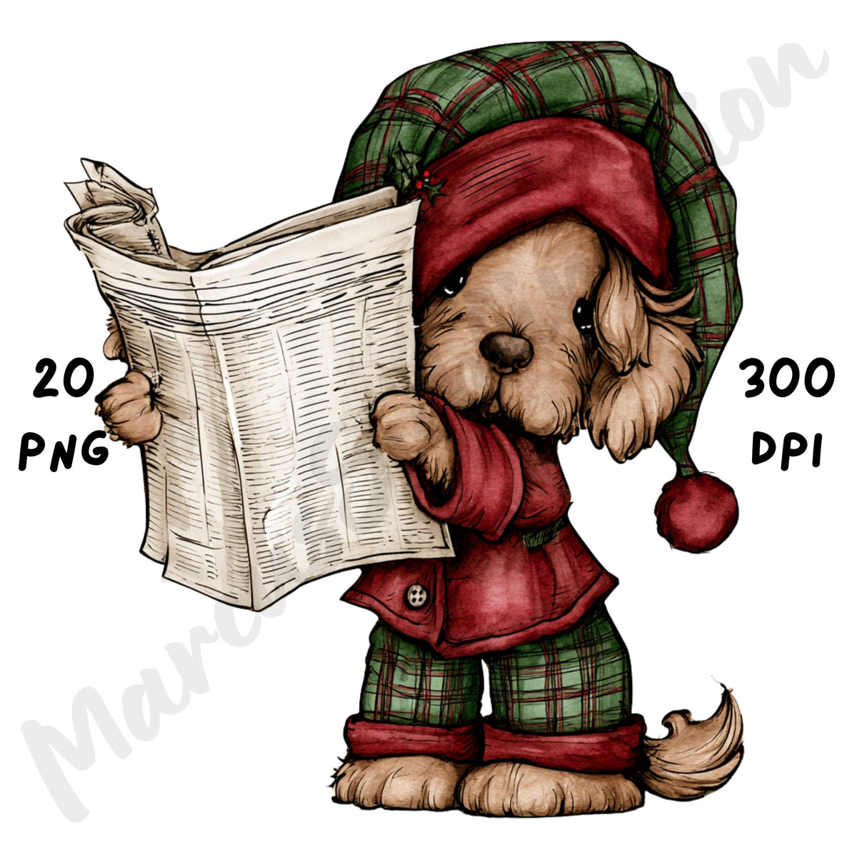 Christmas Dog Clipart