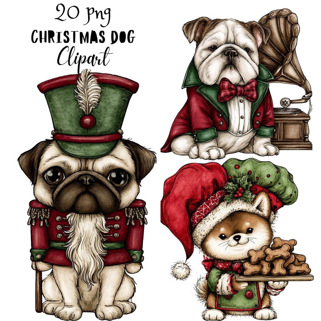 Christmas Dog Clipart