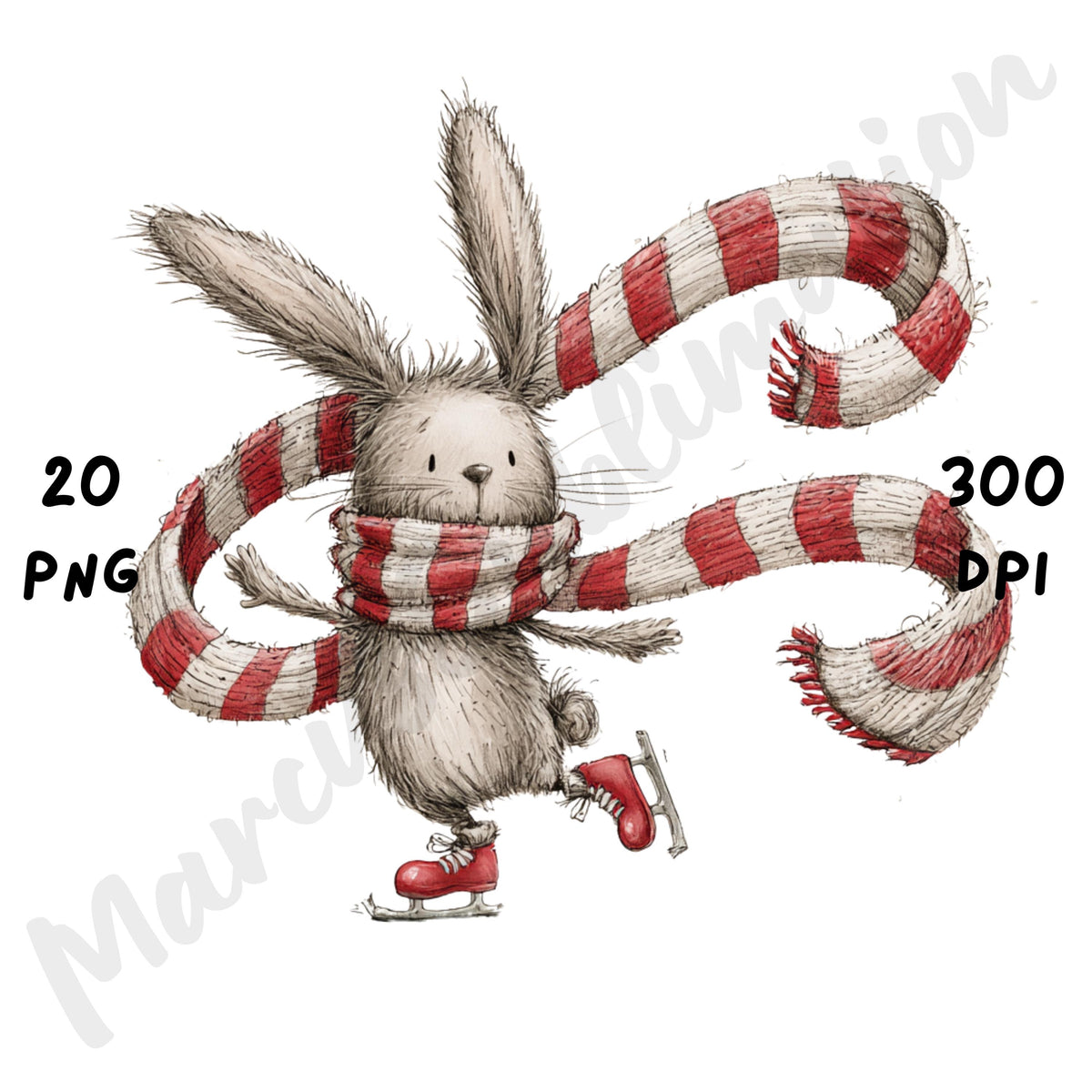 Christmas Bunny Clipart