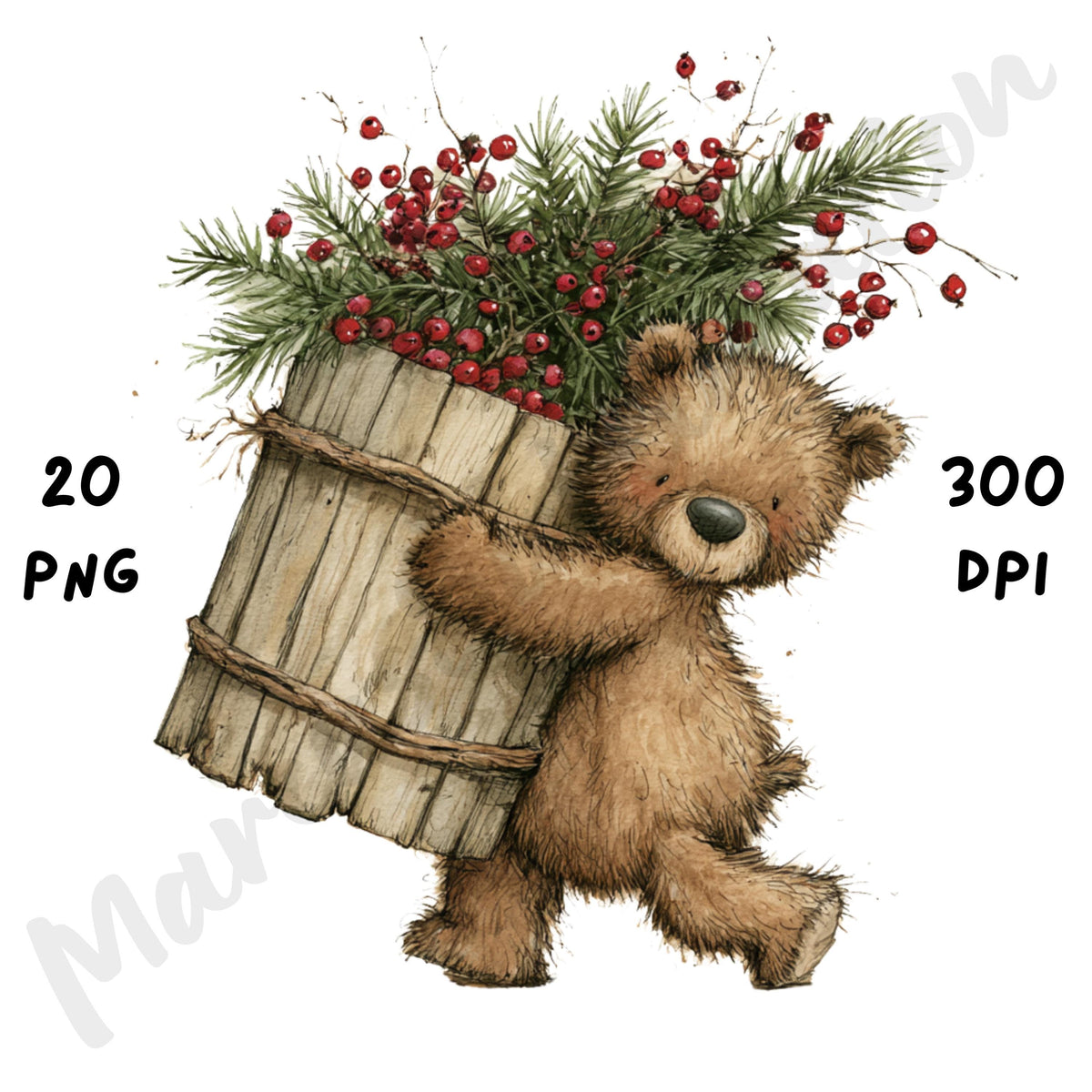 Christmas Bear Clipart