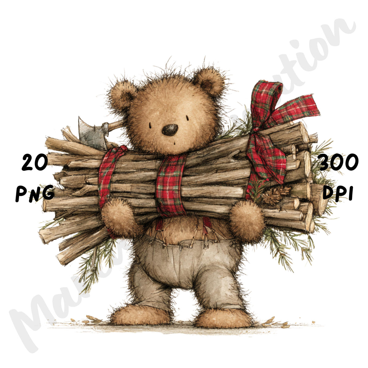 Christmas Bear Clipart