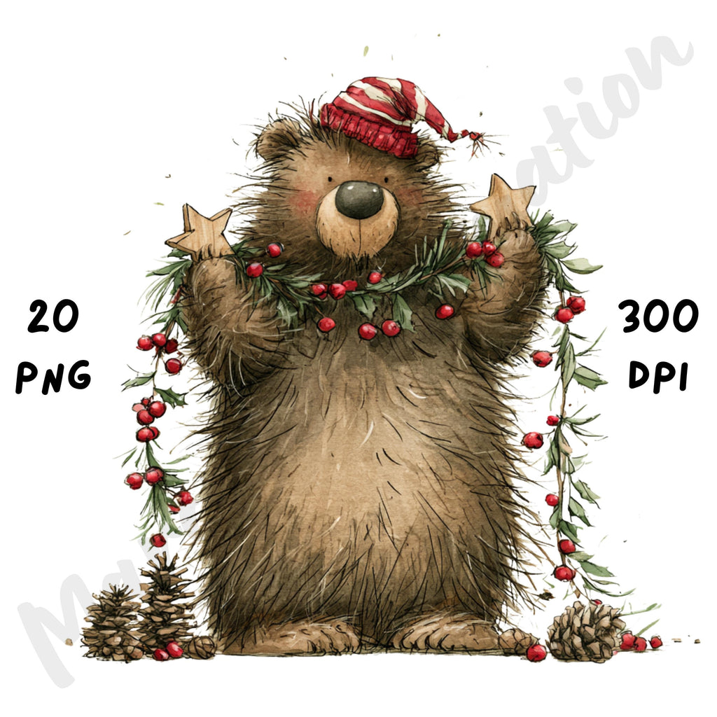 Christmas Bear Clipart