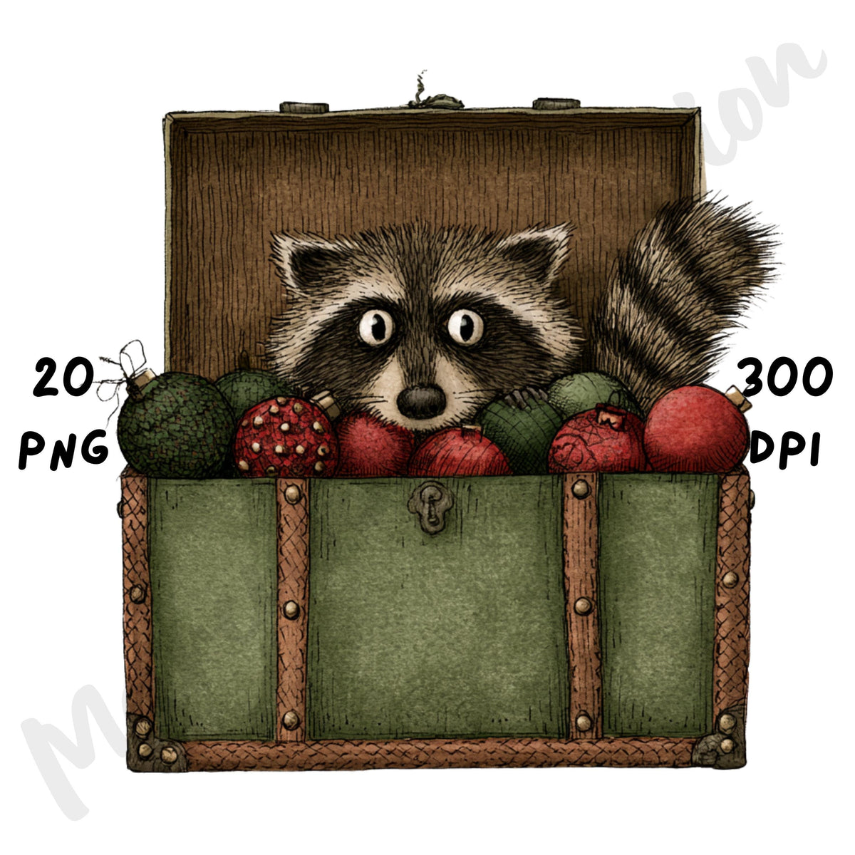 Christmas Peeking Animals Clipart