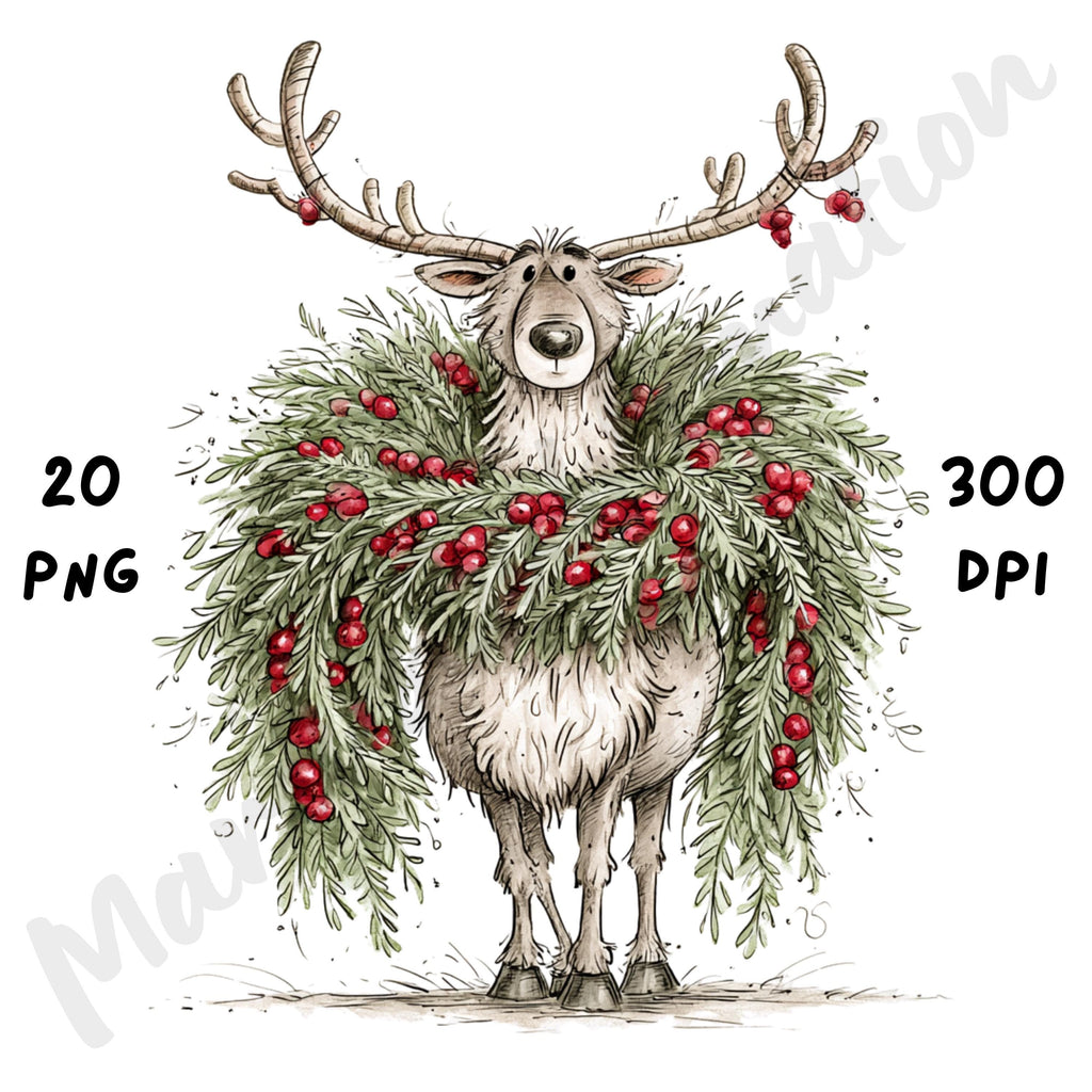 Christmas Reindeer Clipart