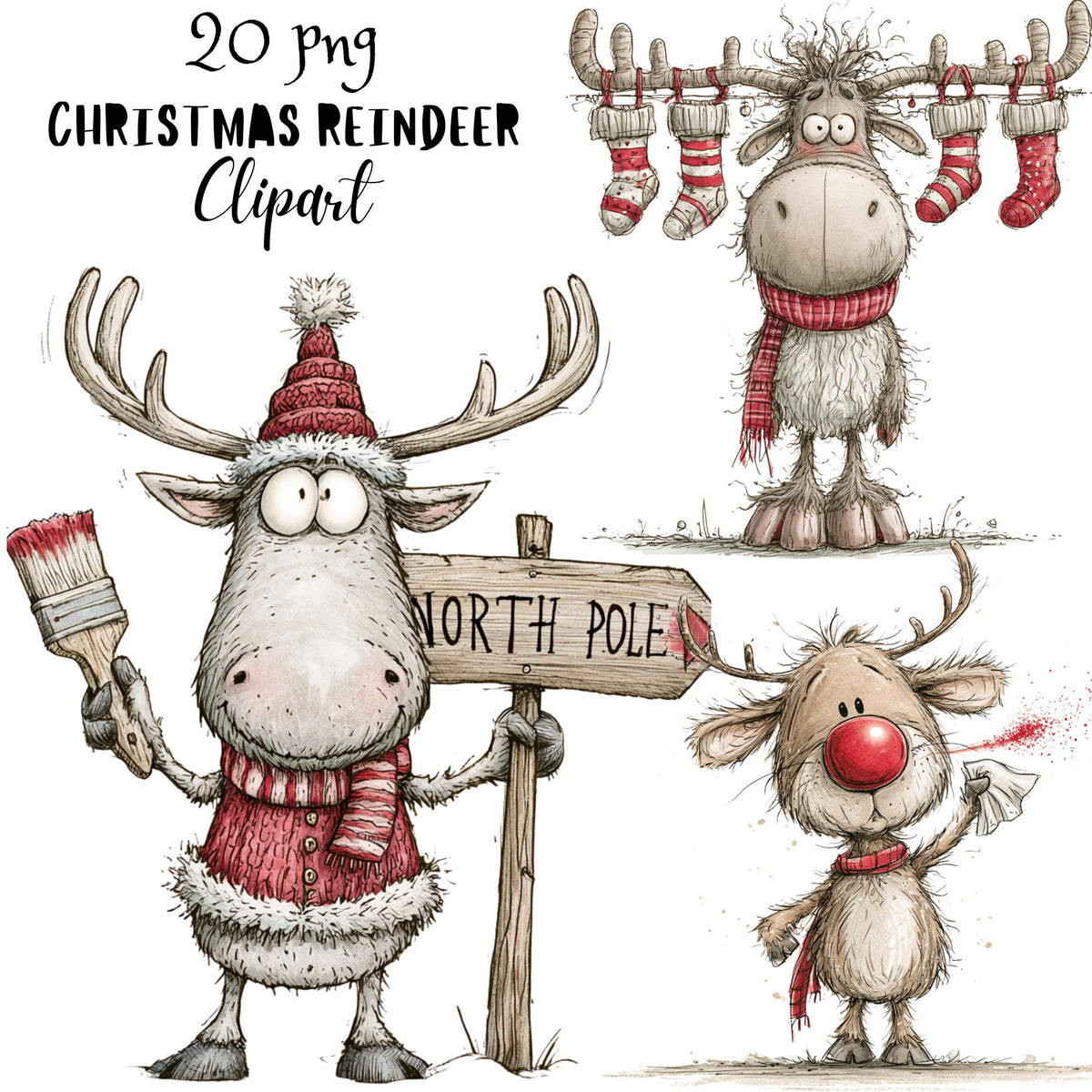 Christmas Reindeer Clipart