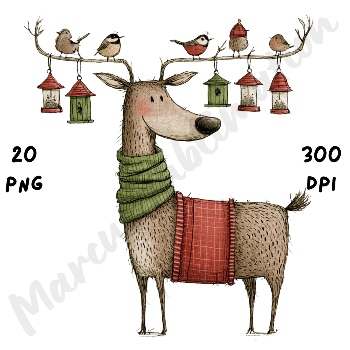 Christmas Woodland Clipart