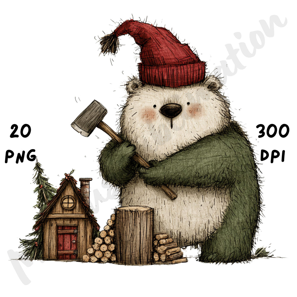 Christmas Woodland Clipart