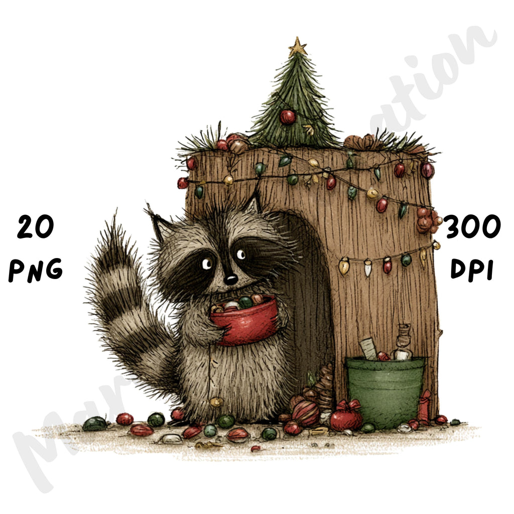 Christmas Woodland Clipart