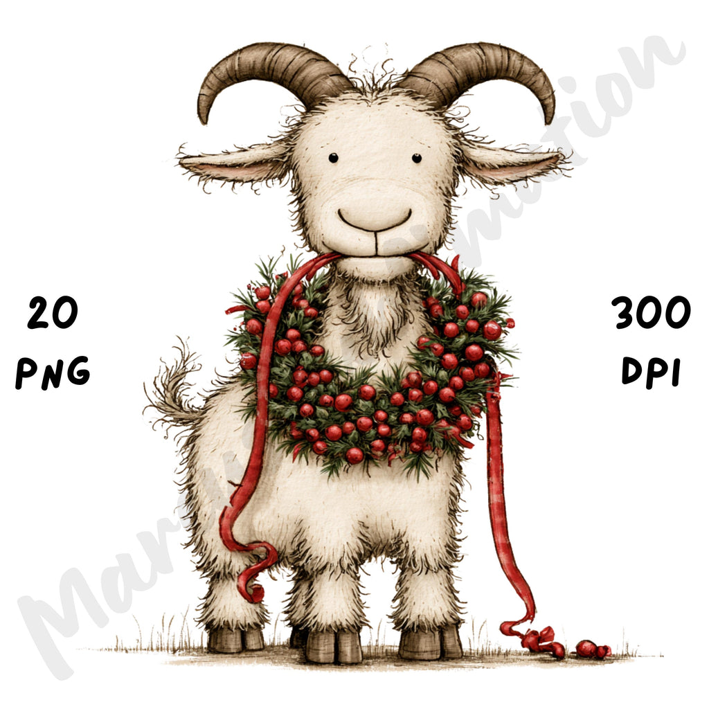 Christmas Farm Clipart