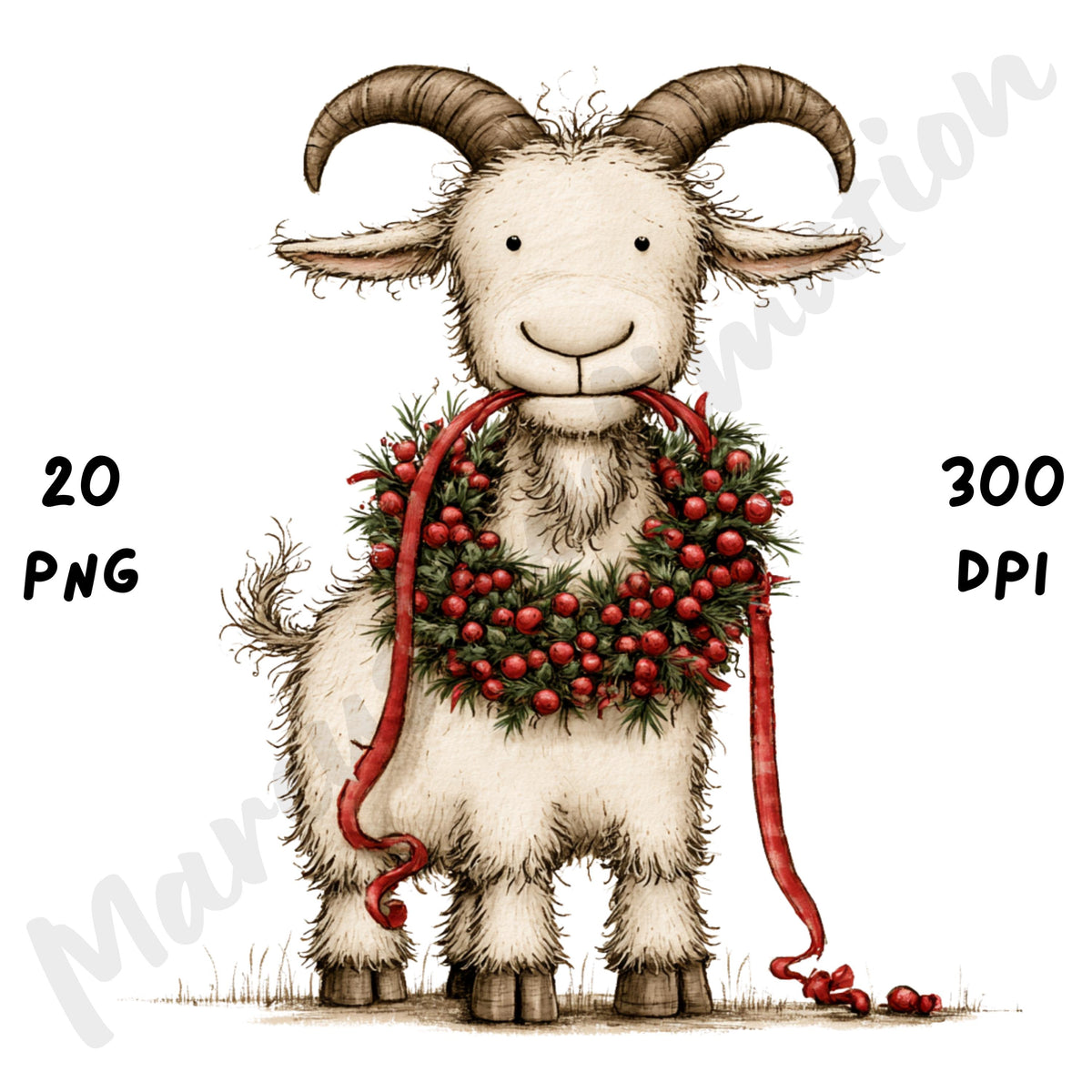 Christmas Farm Clipart