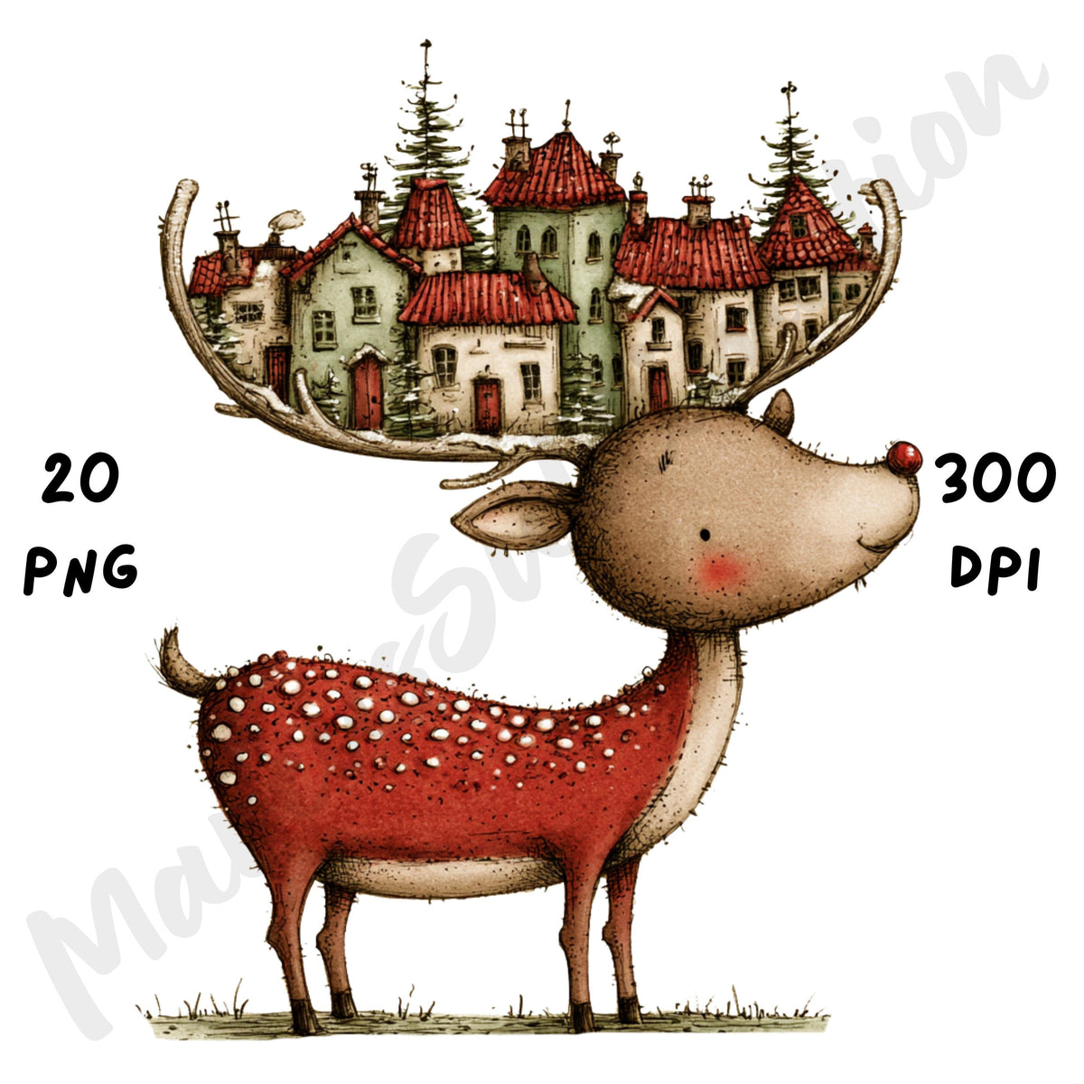 Christmas Deer Clipart