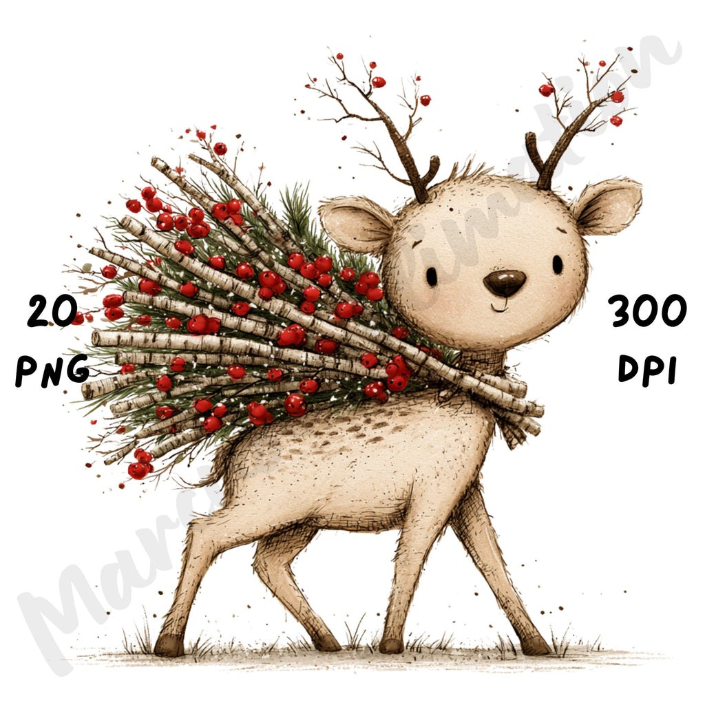 Christmas Deer Clipart