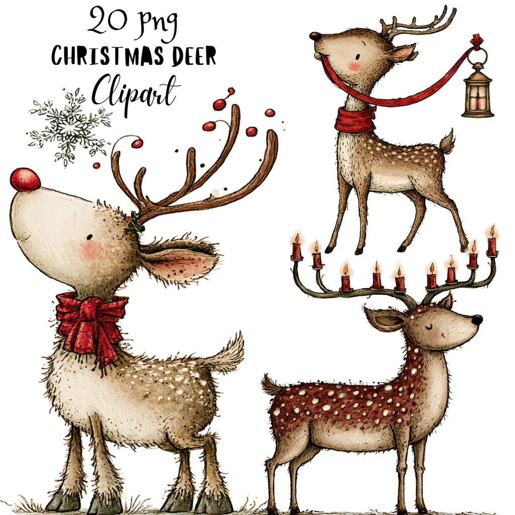 Christmas Deer Clipart