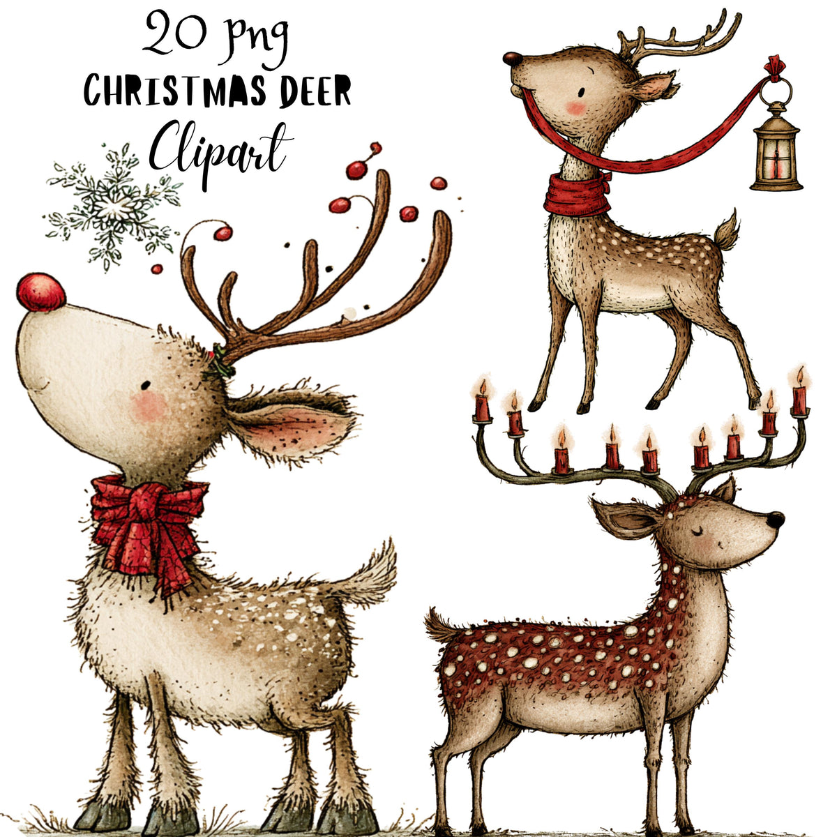 Christmas Deer Clipart