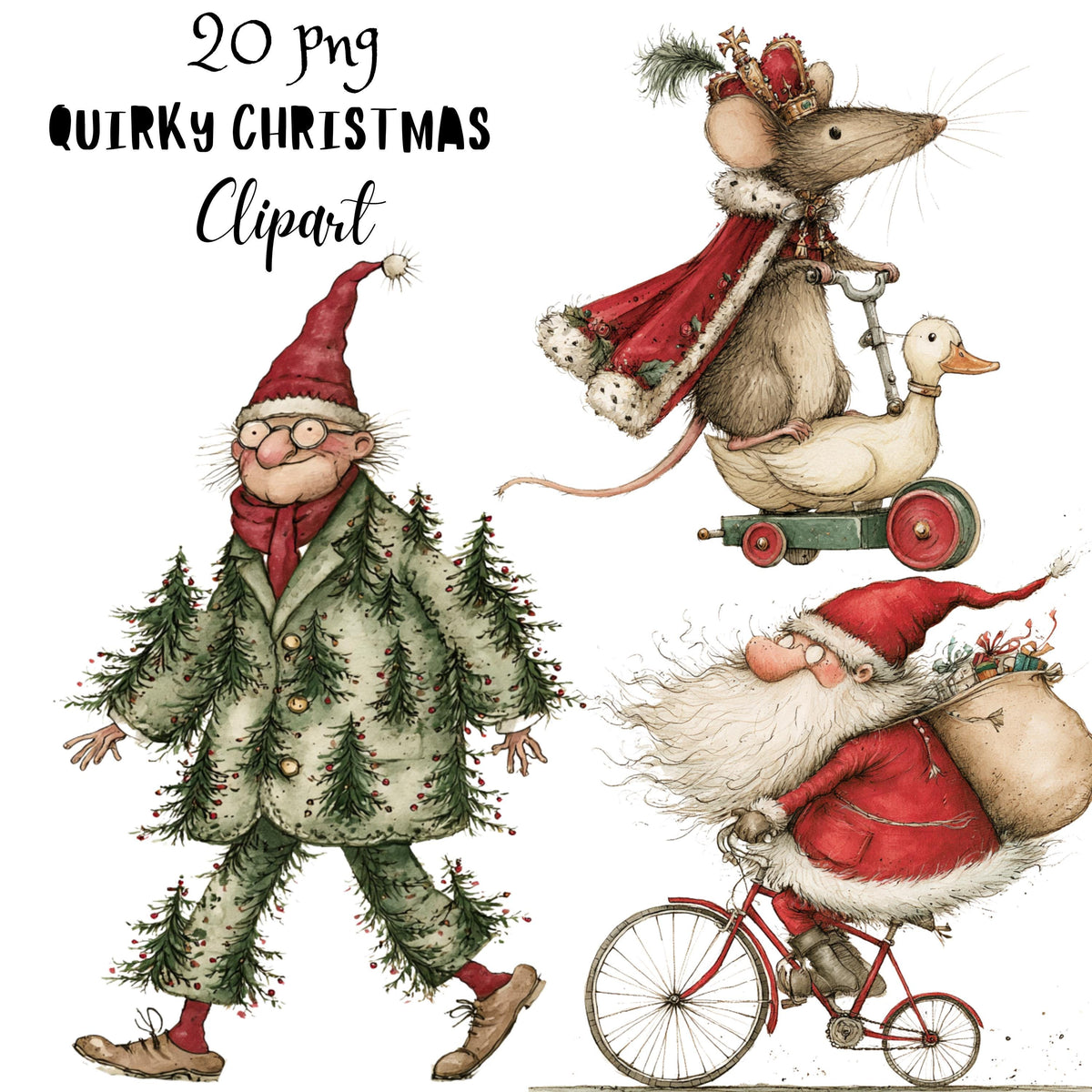 Christmas Quirky Clipart