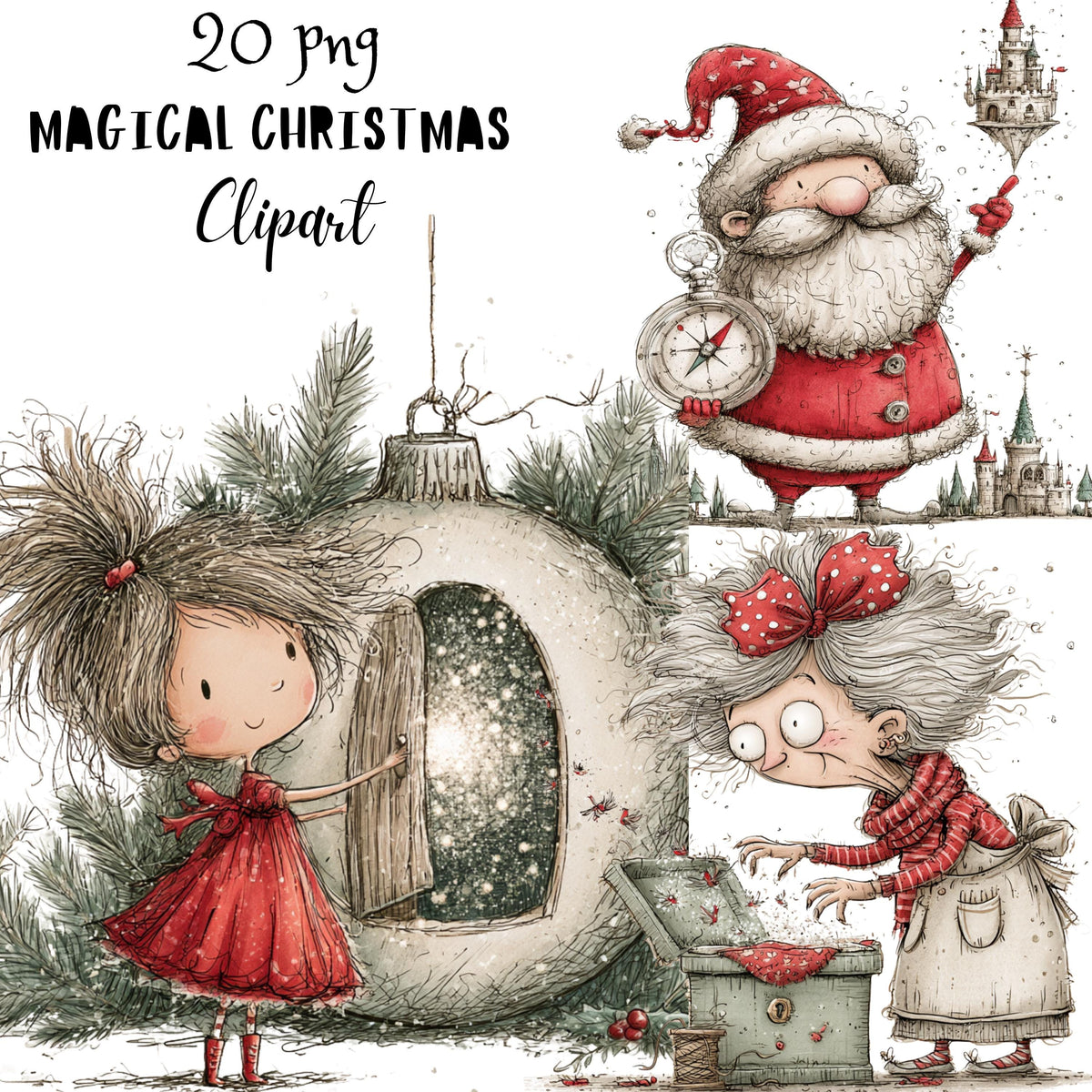 Christmas Magical Clipart
