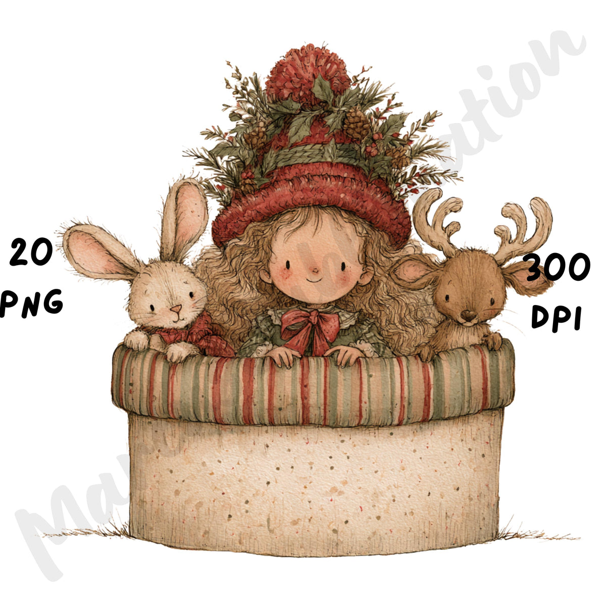 Christmas Cuties Clipart