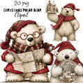 Christmas Polar Bear Clipart