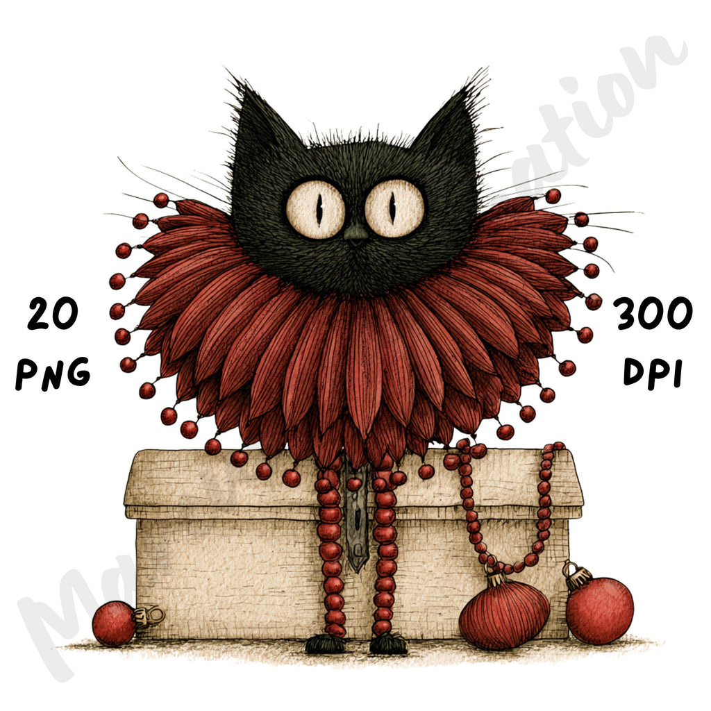Christmas Gothic Clipart