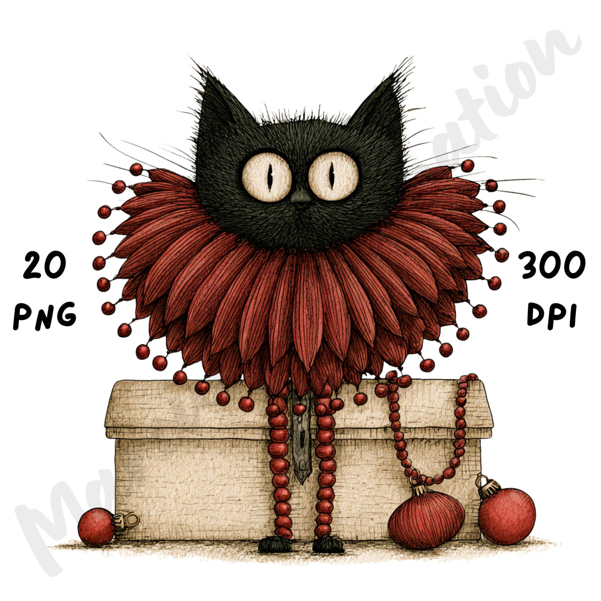 Christmas Gothic Clipart