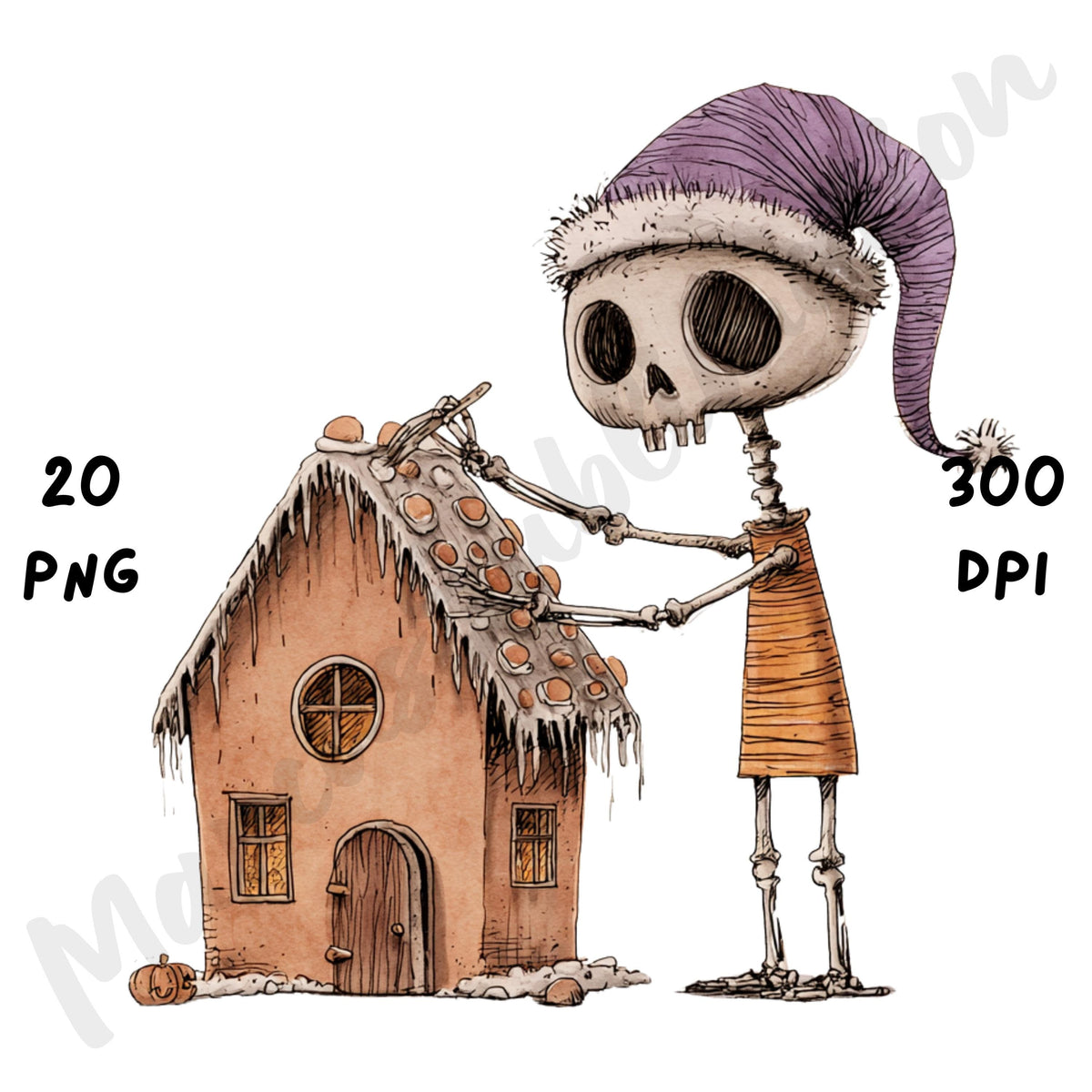 Christmas Spooky Clipart