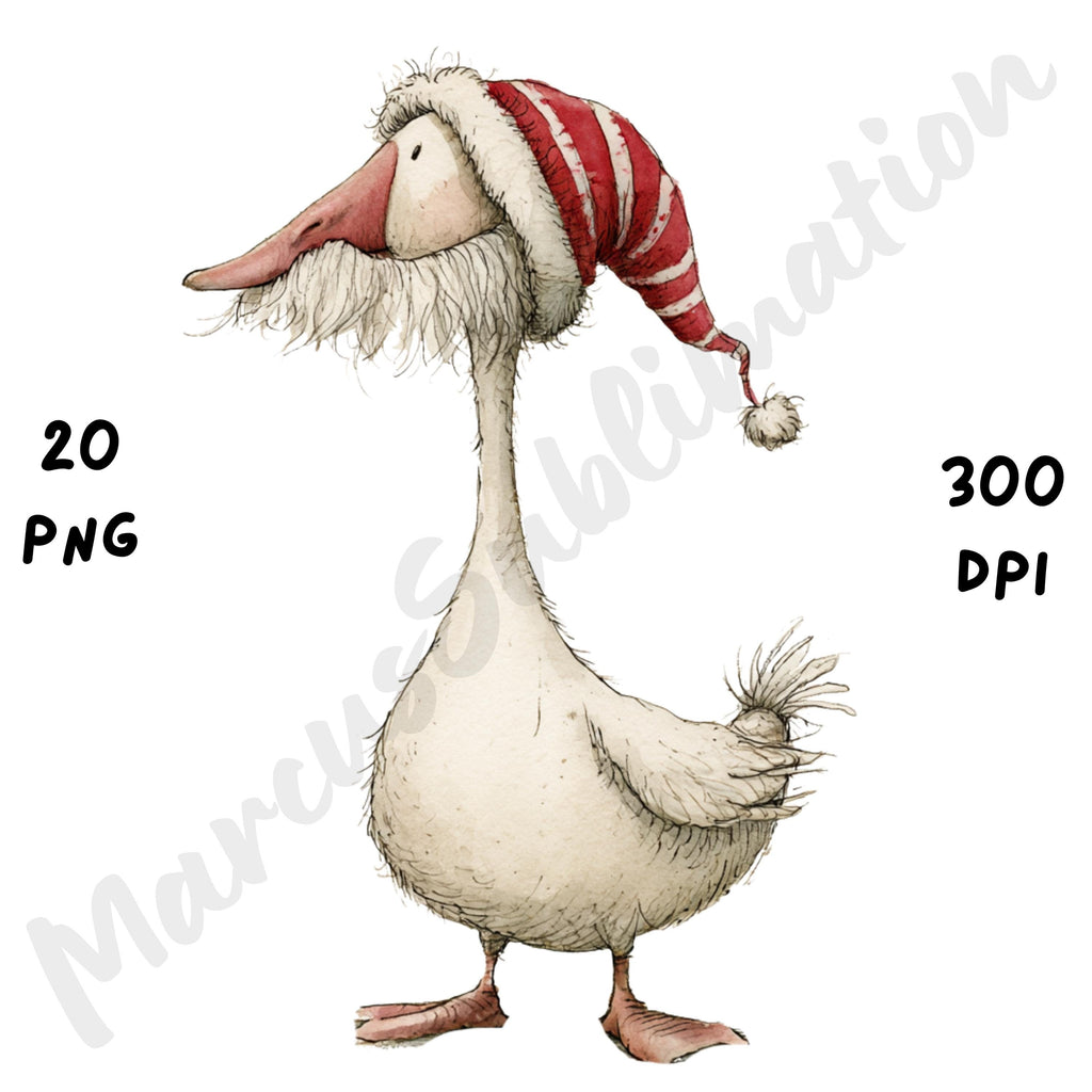 Christmas Goose Clipart