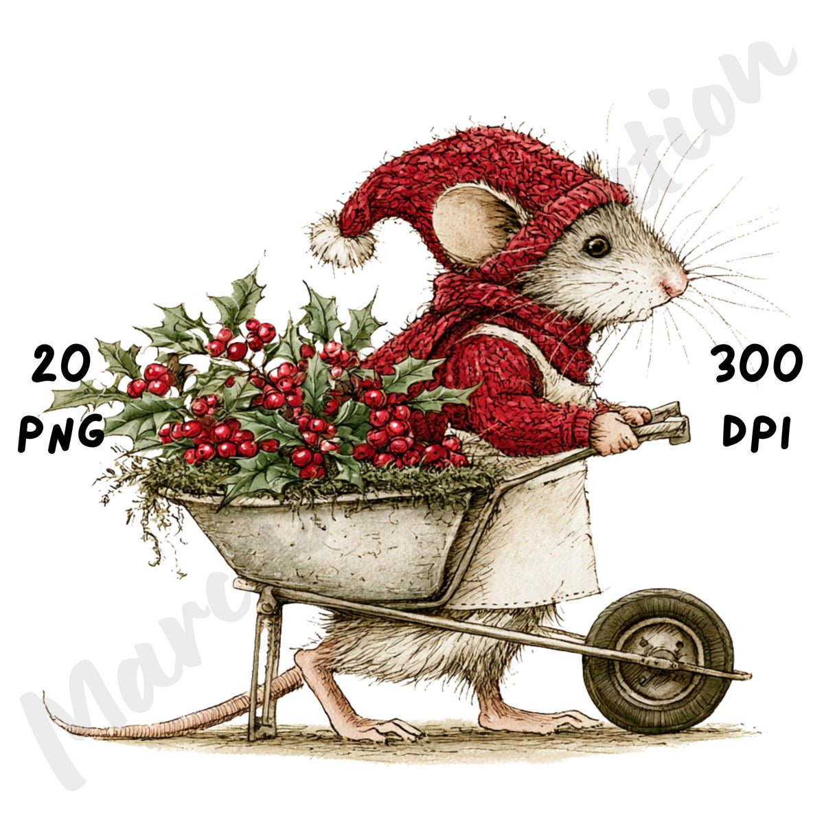 Christmas Garden Clipart