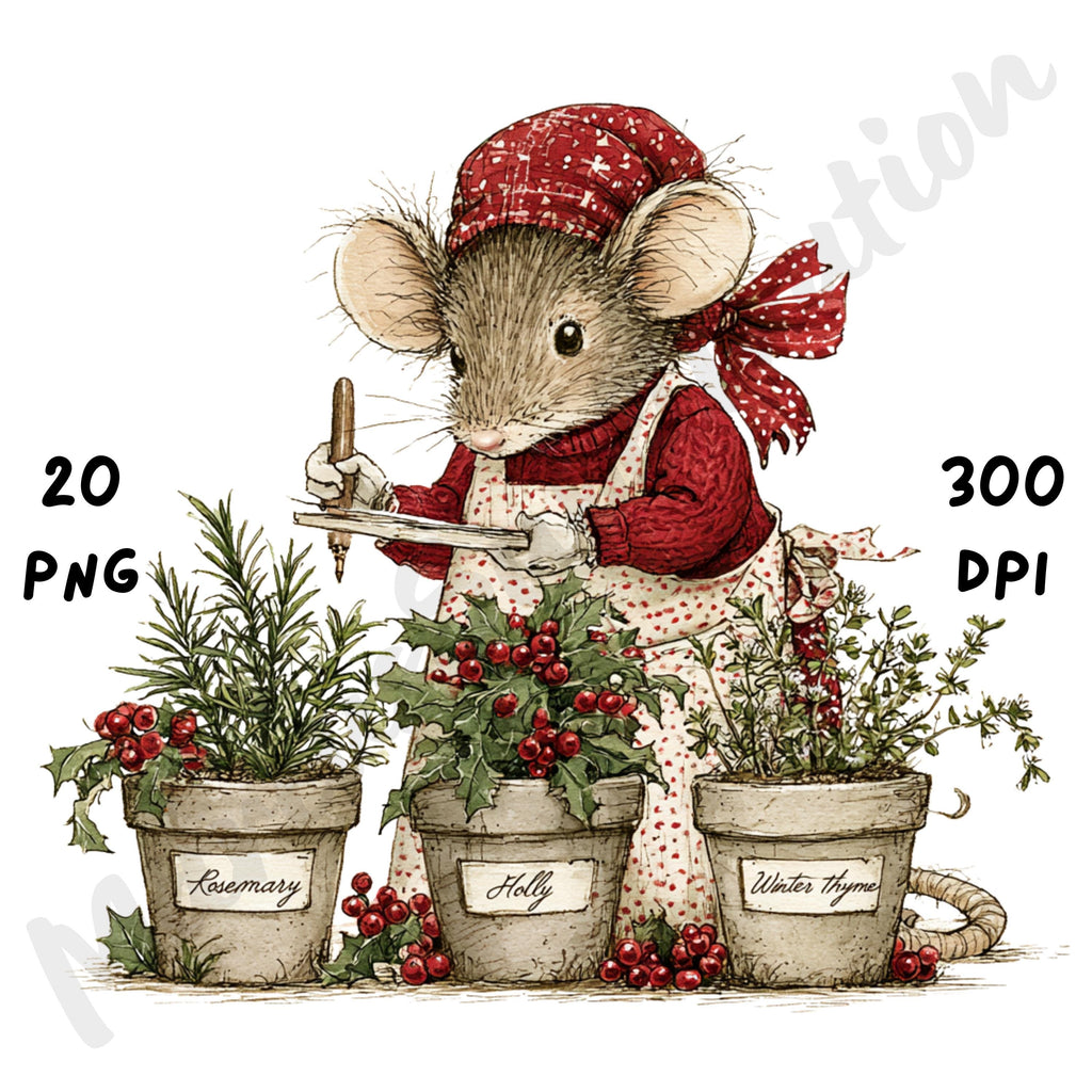 Christmas Garden Clipart