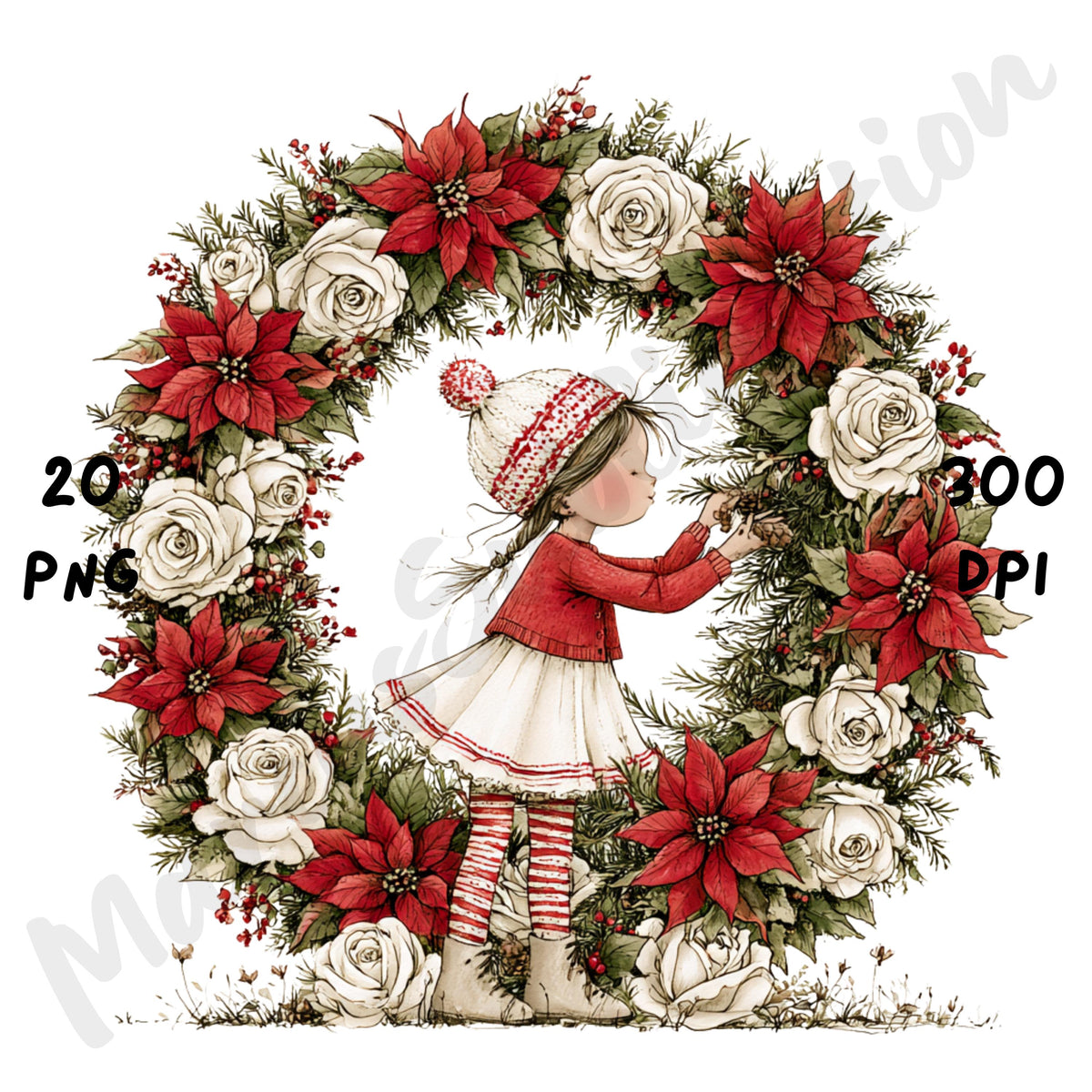 Christmas Garden Clipart