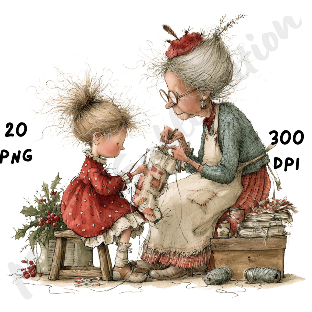 Christmas Family Clipart