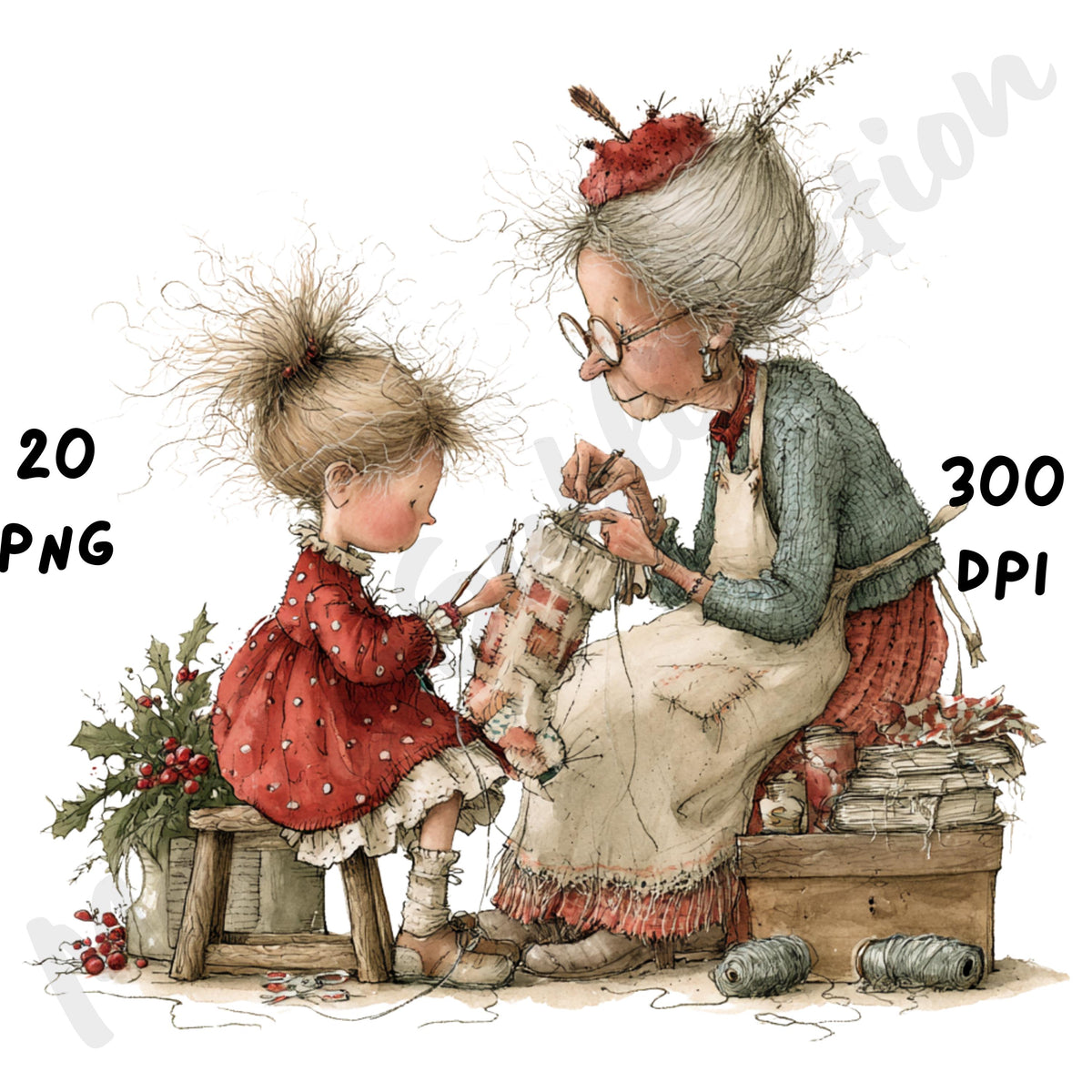 Christmas Family Clipart