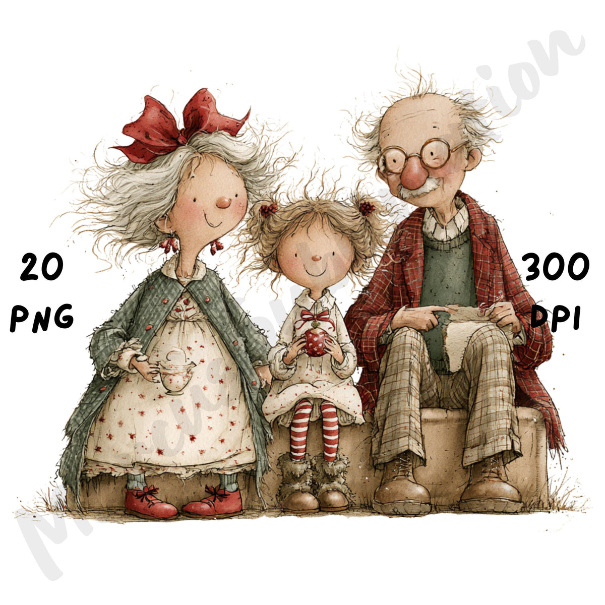 Christmas Family Clipart