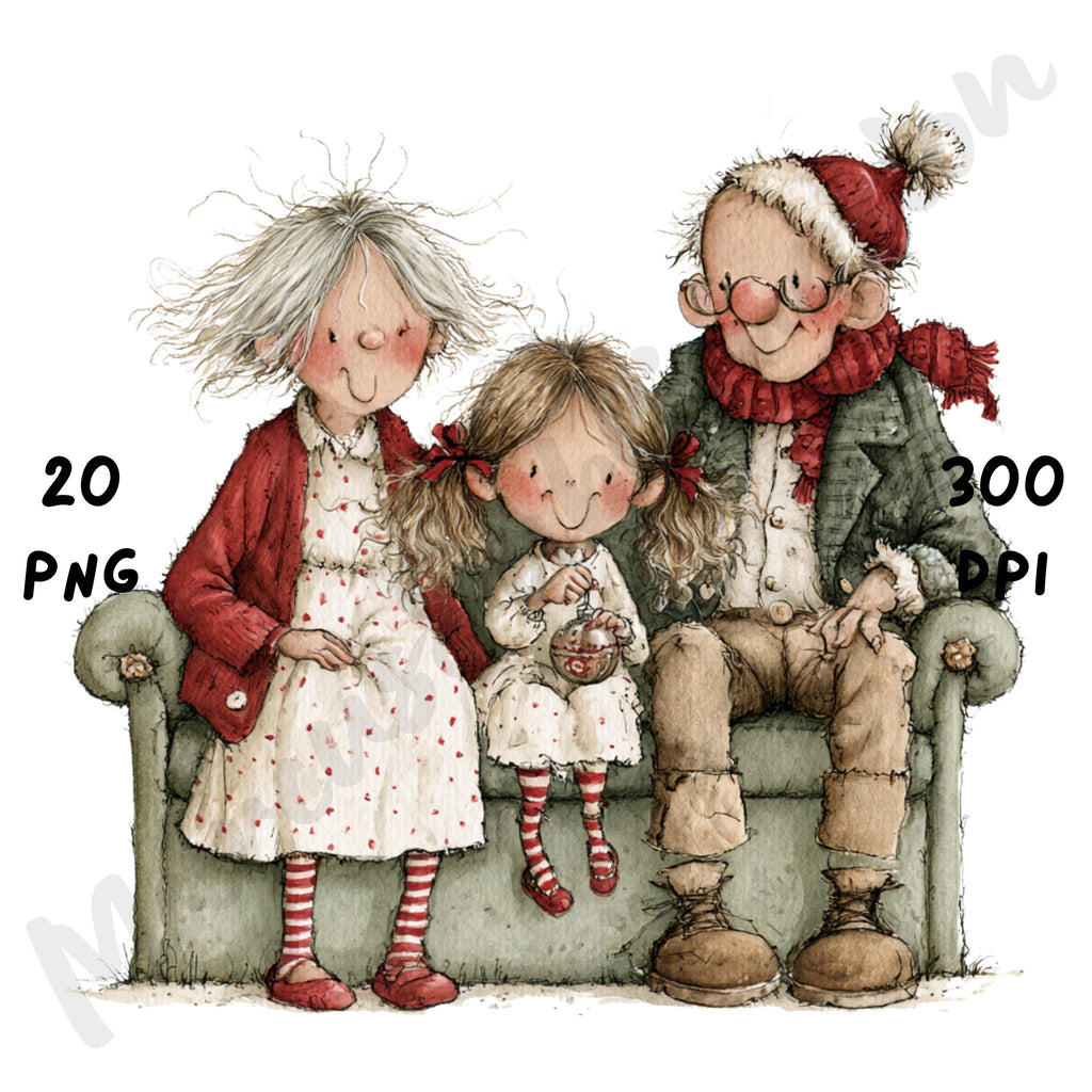 Christmas Family Clipart