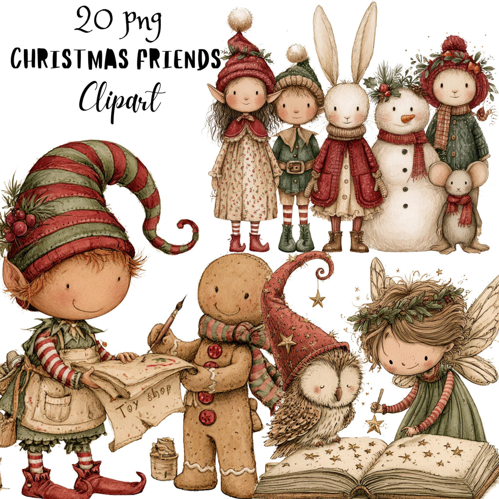 Christmas Friends Clipart