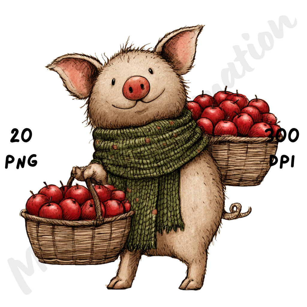 Christmas Farm Clipart