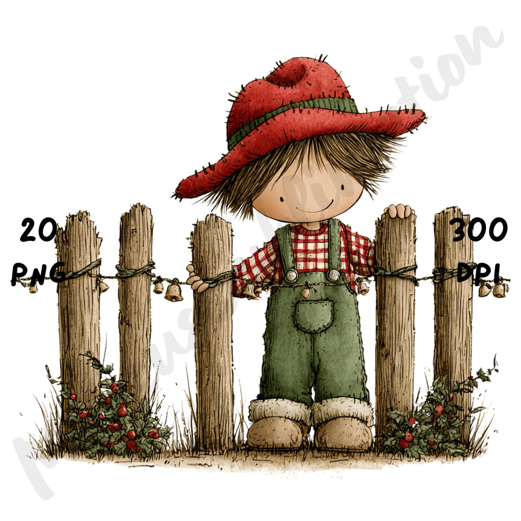 Christmas Farm Clipart