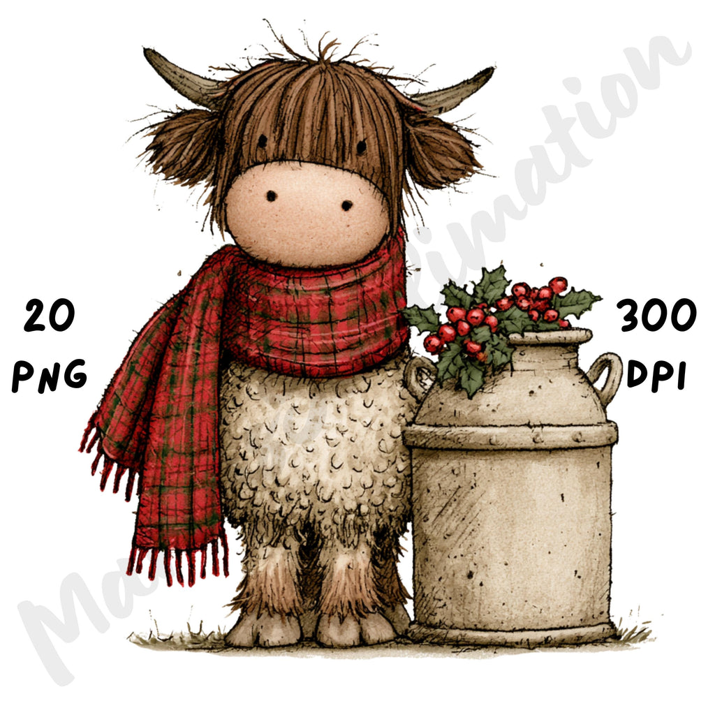 Christmas Farm Clipart