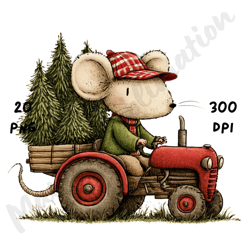 Christmas Farm Clipart