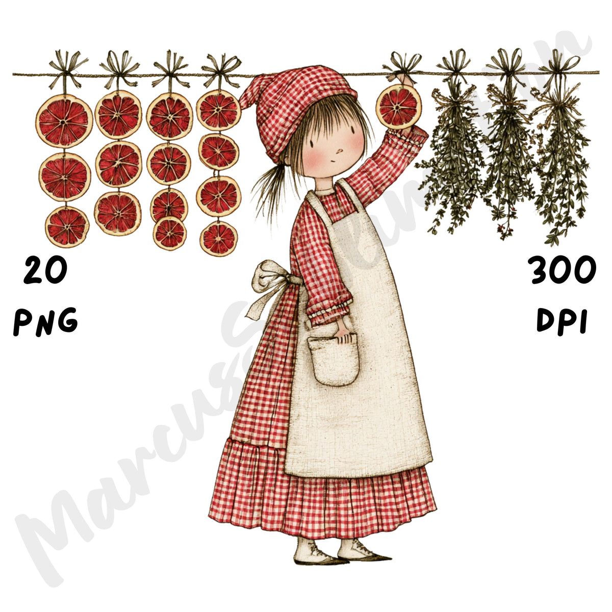 Christmas Cottagecore Clipart