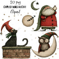 Christmas Night Clipart