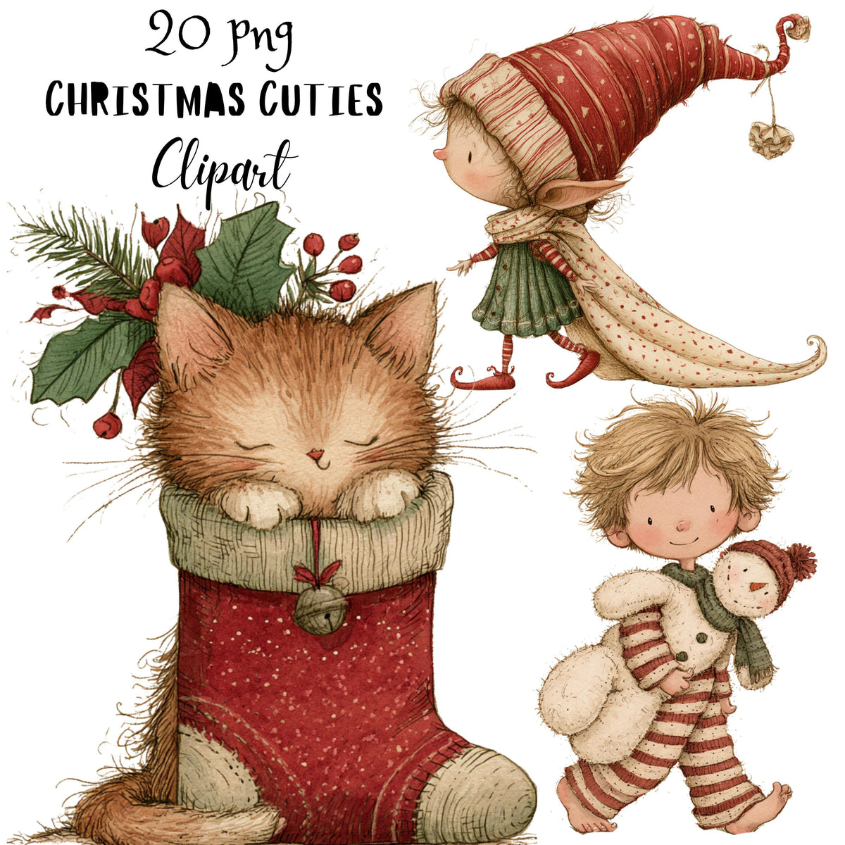 Christmas Cuties Clipart
