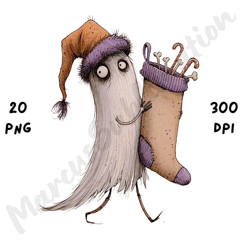 Christmas Spooky Clipart
