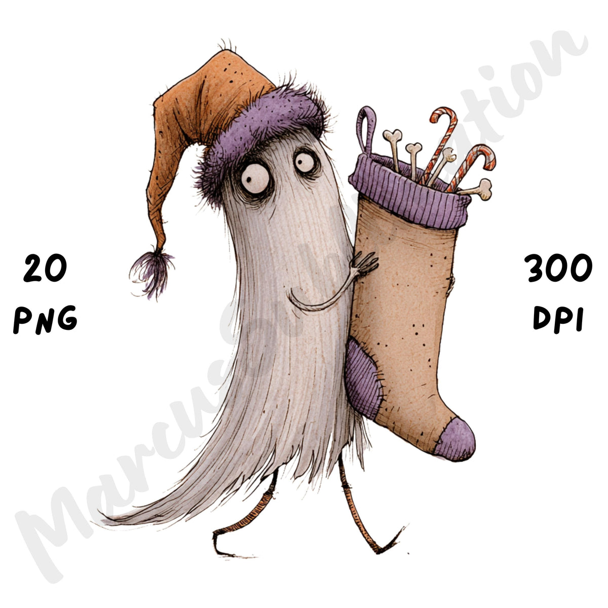 Christmas Spooky Clipart