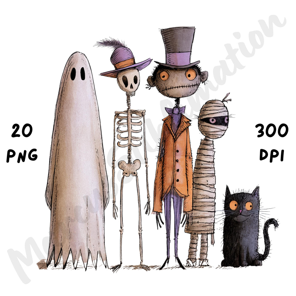 Christmas Spooky Clipart