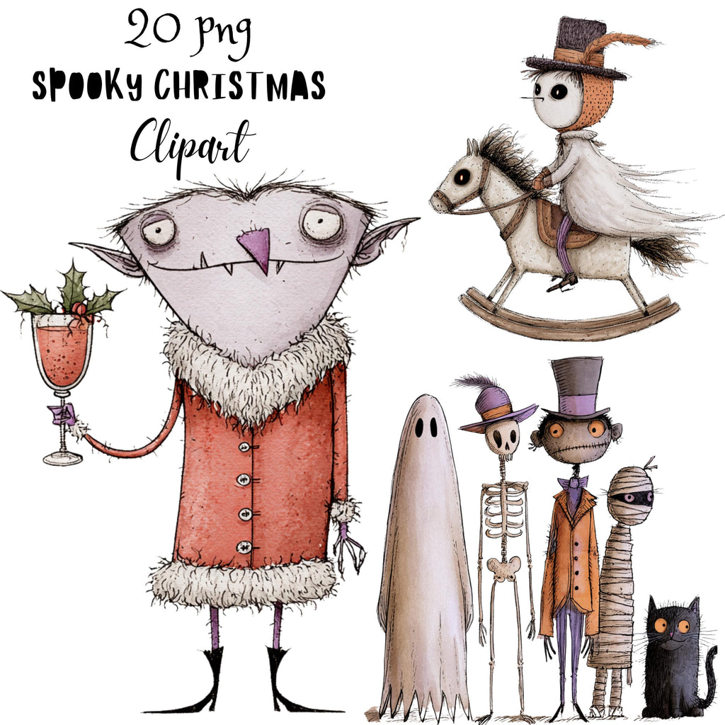 Christmas Spooky Clipart