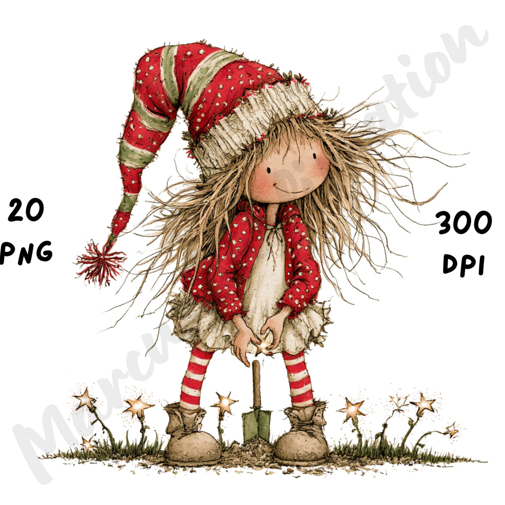 Christmas Garden Clipart