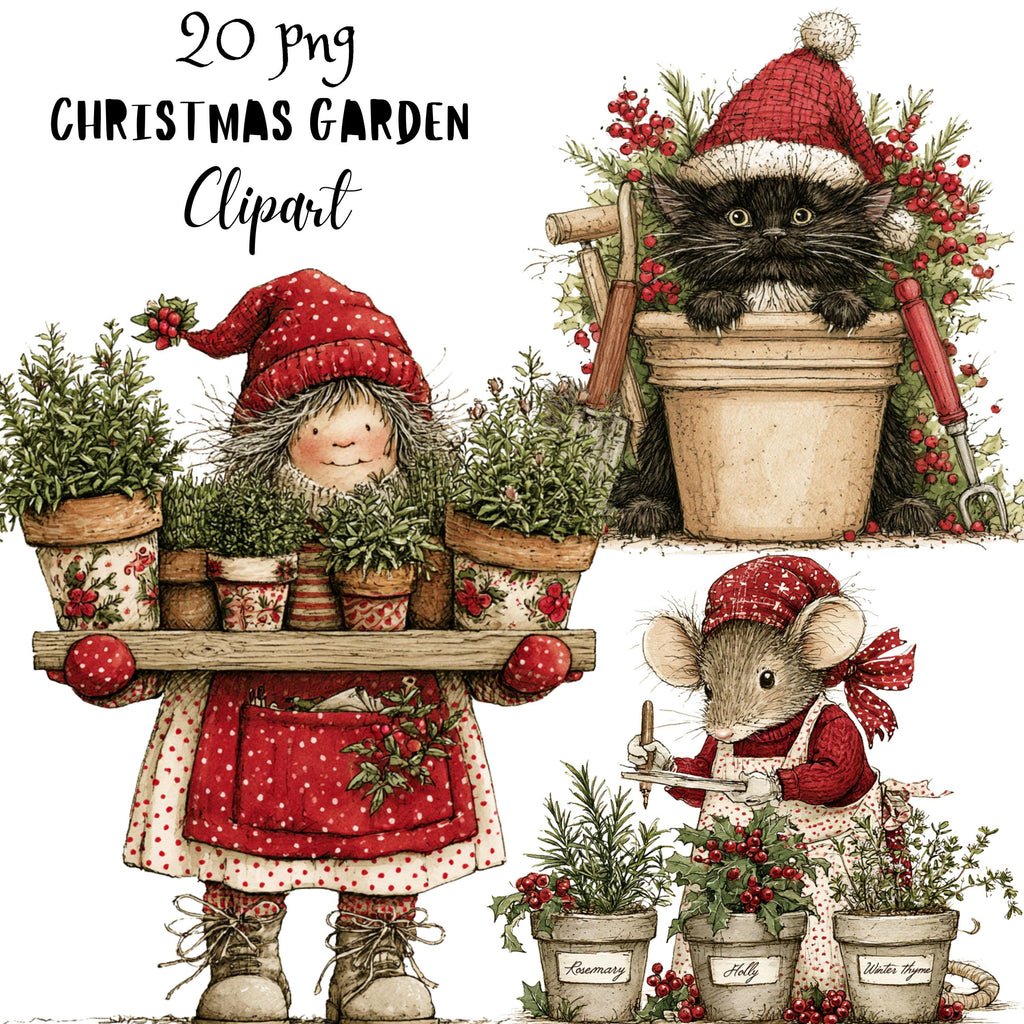 Christmas Garden Clipart