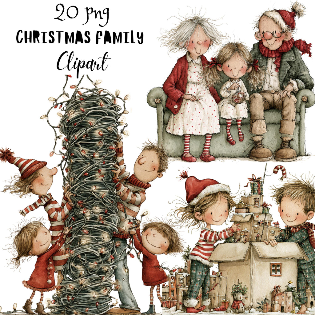 Christmas Family Clipart