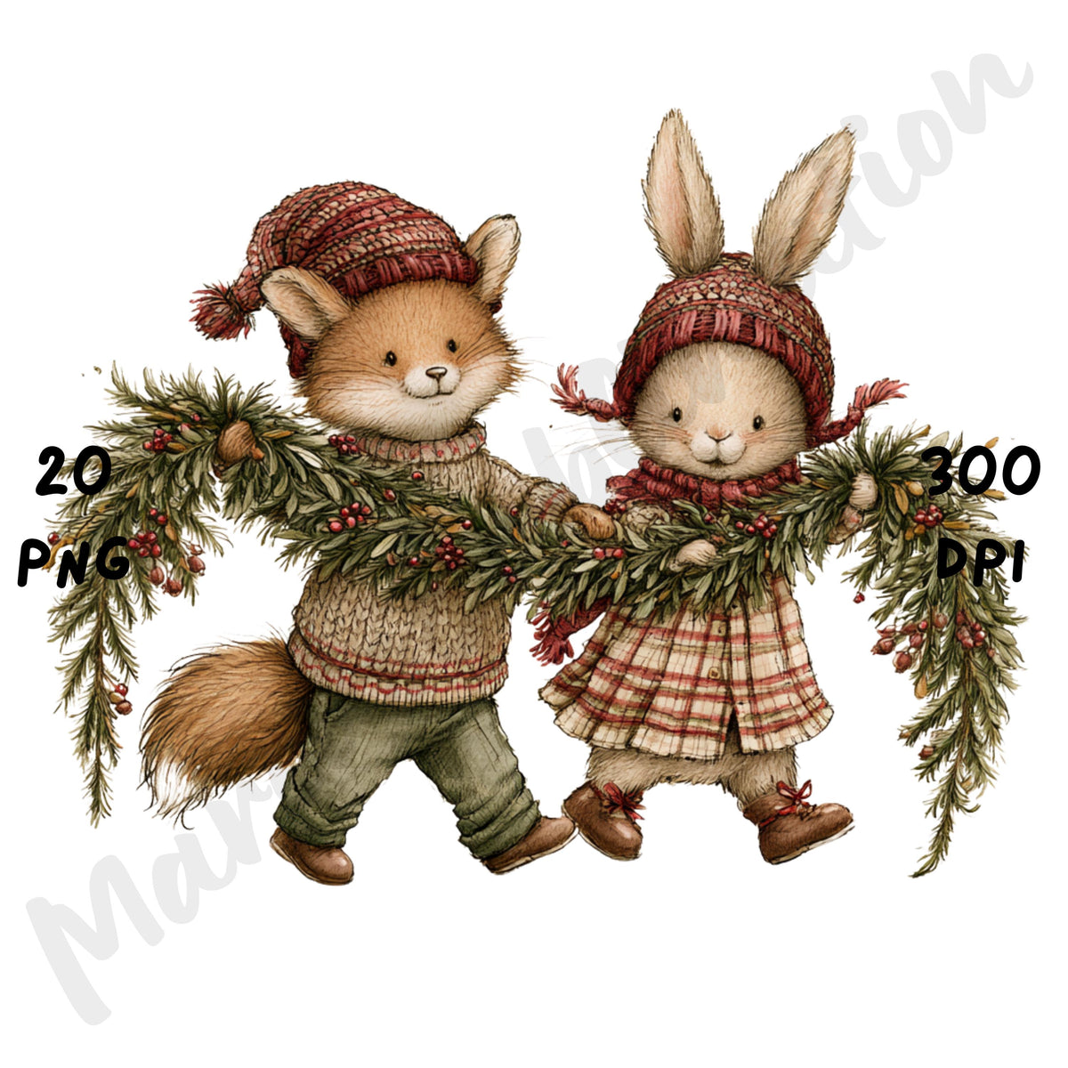 Christmas Friends Clipart